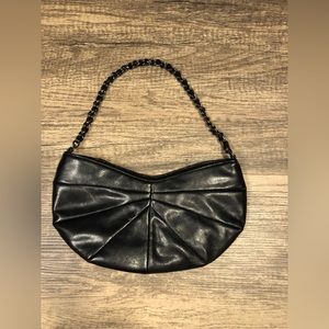 Old Navy Black Faux Leather Bag